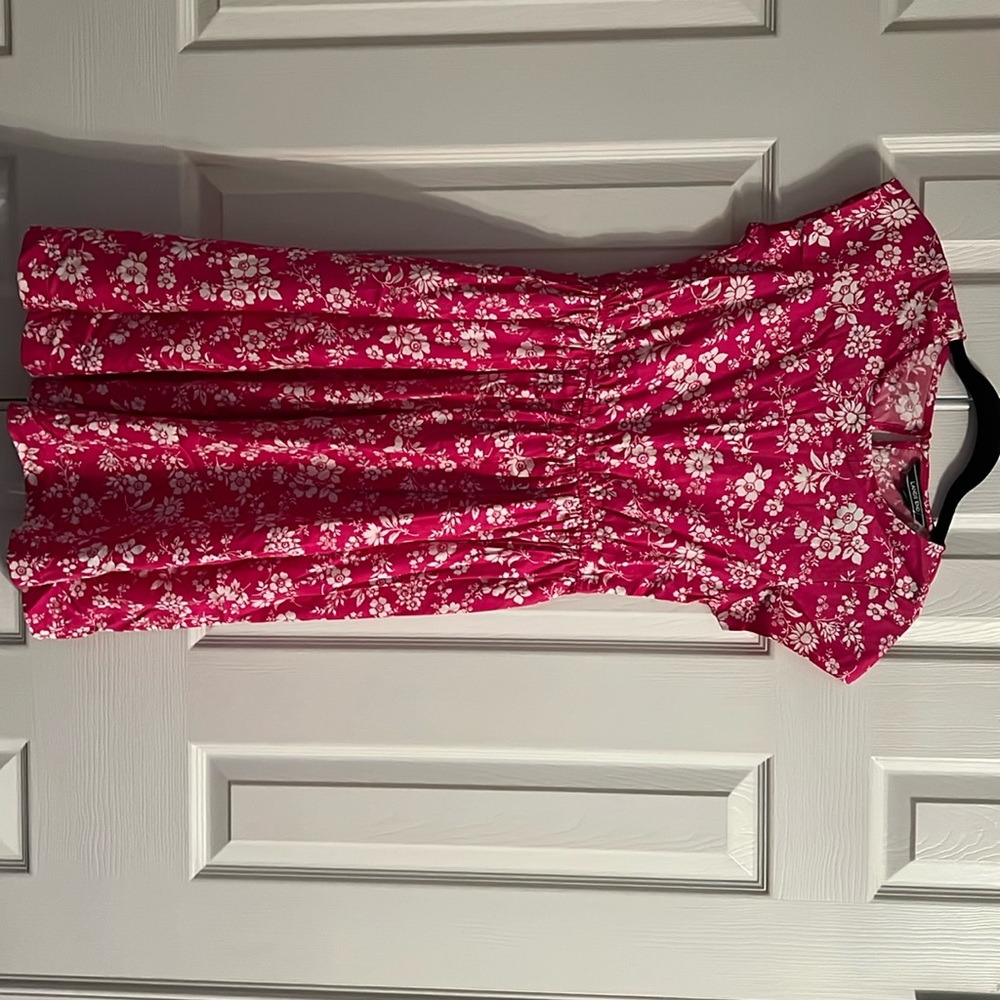Pink with white flower dress